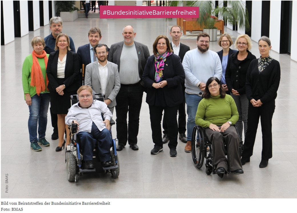 Zweites Treffen des Beirats der Bundesinitiative Barrierefreiheit